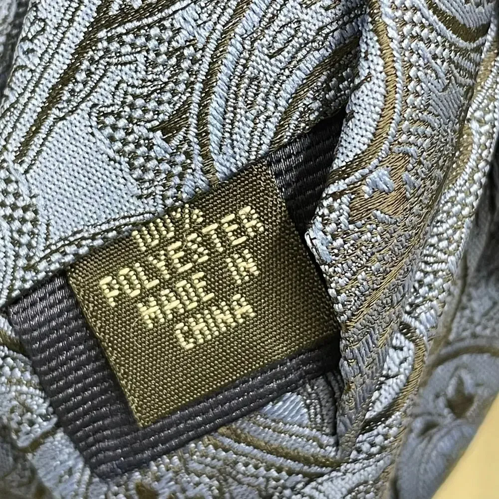 Michael Kors Blue Black Paisley Tie Wedding Guest Career Classic